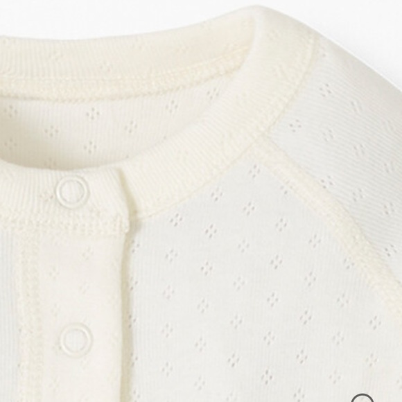 Hanna Andersson Organic Cotton Textured Romper - Picture 2 of 2